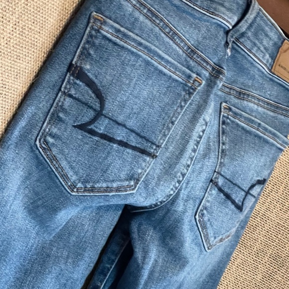 Womens AMERICAN EAGLE super stretch skinny 00 extra short XS EUC! - Picture 6 of 10